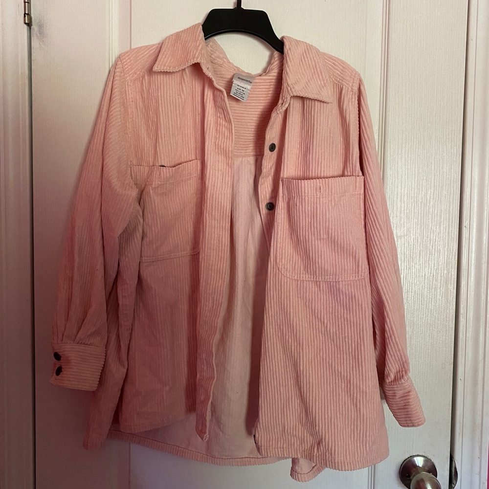 PINK CORDUROY SHIRT
